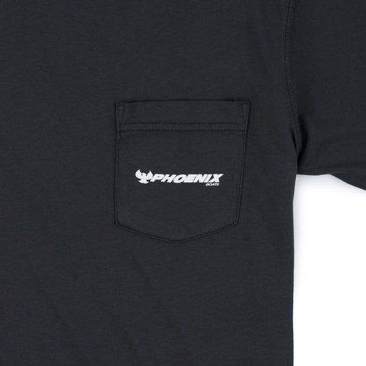 Garment Dyed Pocket Tee - Pirate Black - CLEARANCE