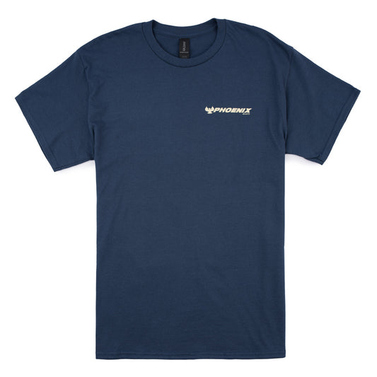 Hook Em SS Tee - Blue Dusk
