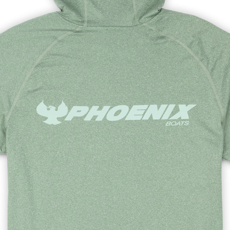 AFTCO Samurai LS Hoodie Tee - Olive Heather