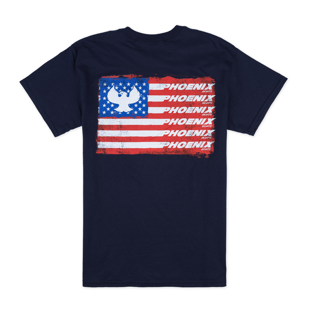 Flag SS Tee - Navy