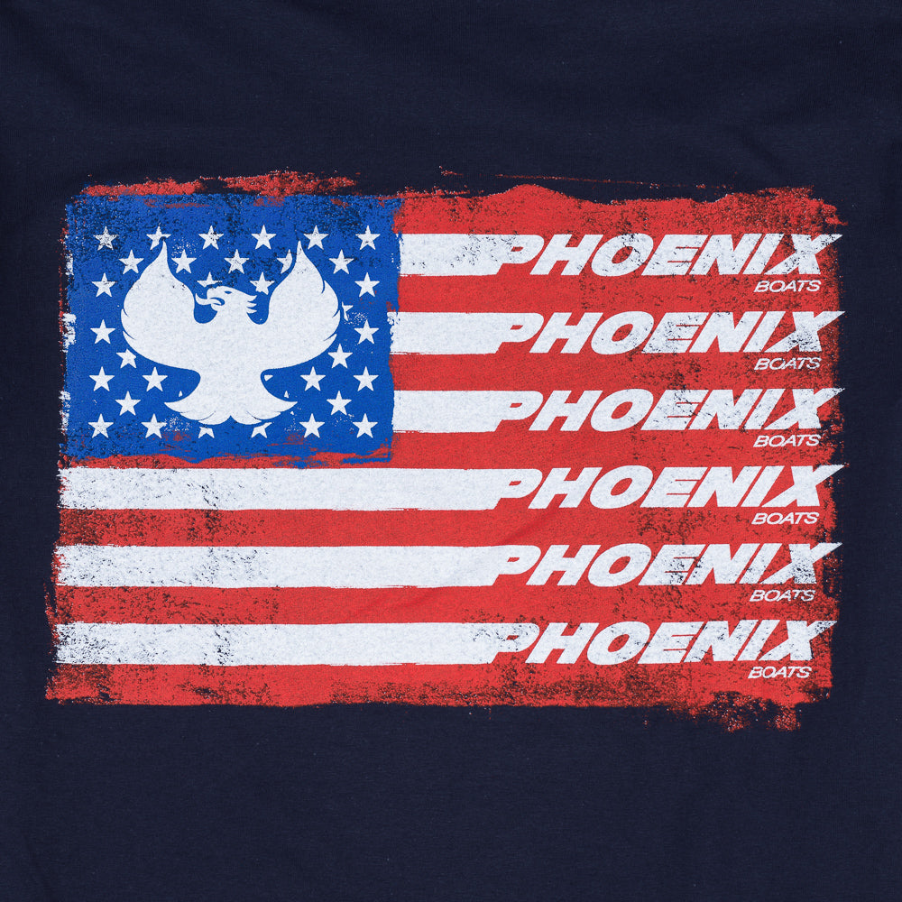 Flag SS Tee - Navy