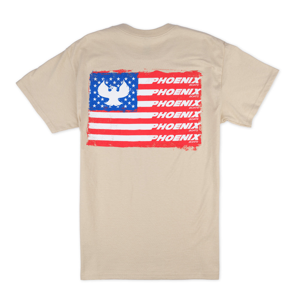 Flag SS Tee - Sand