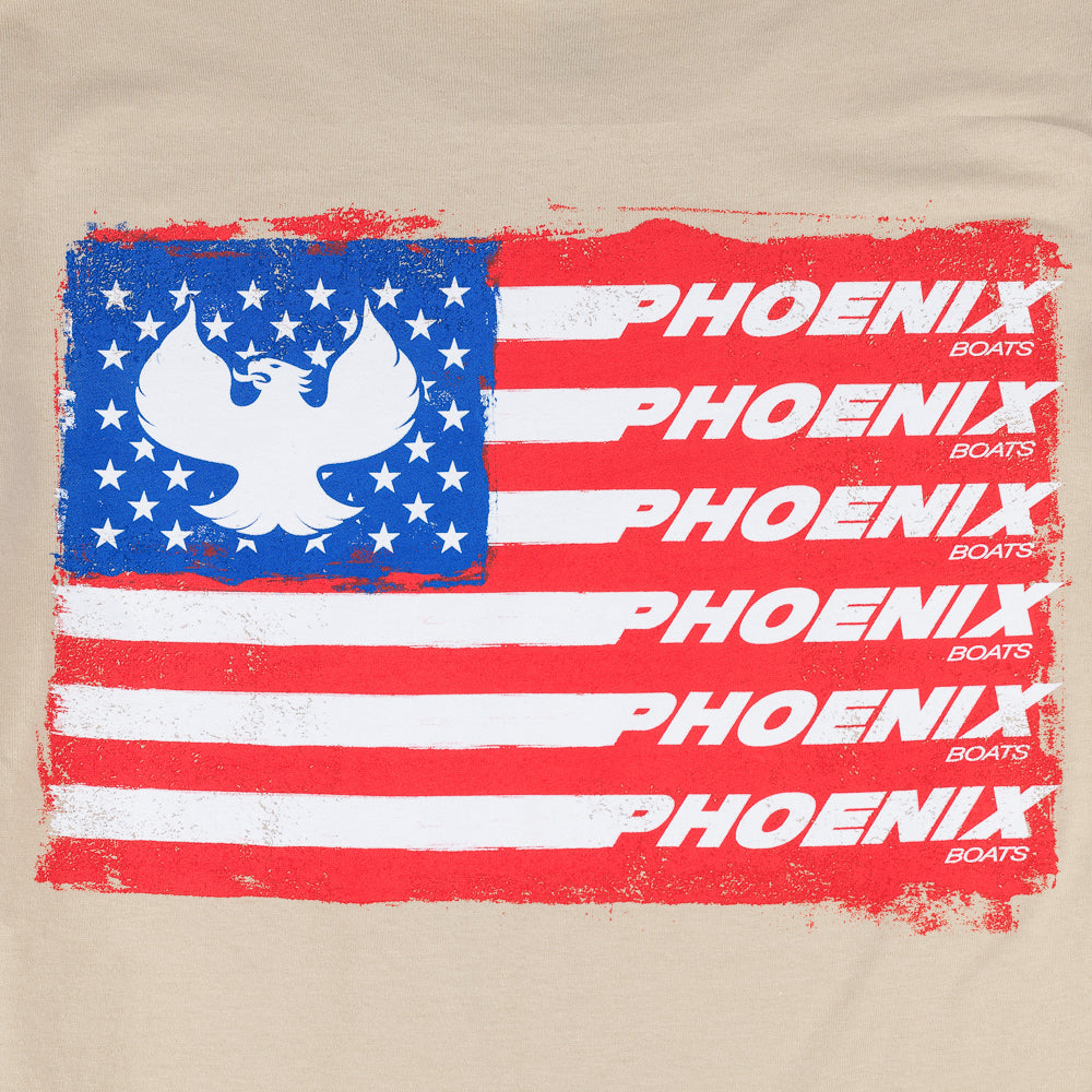 Flag SS Tee - Sand