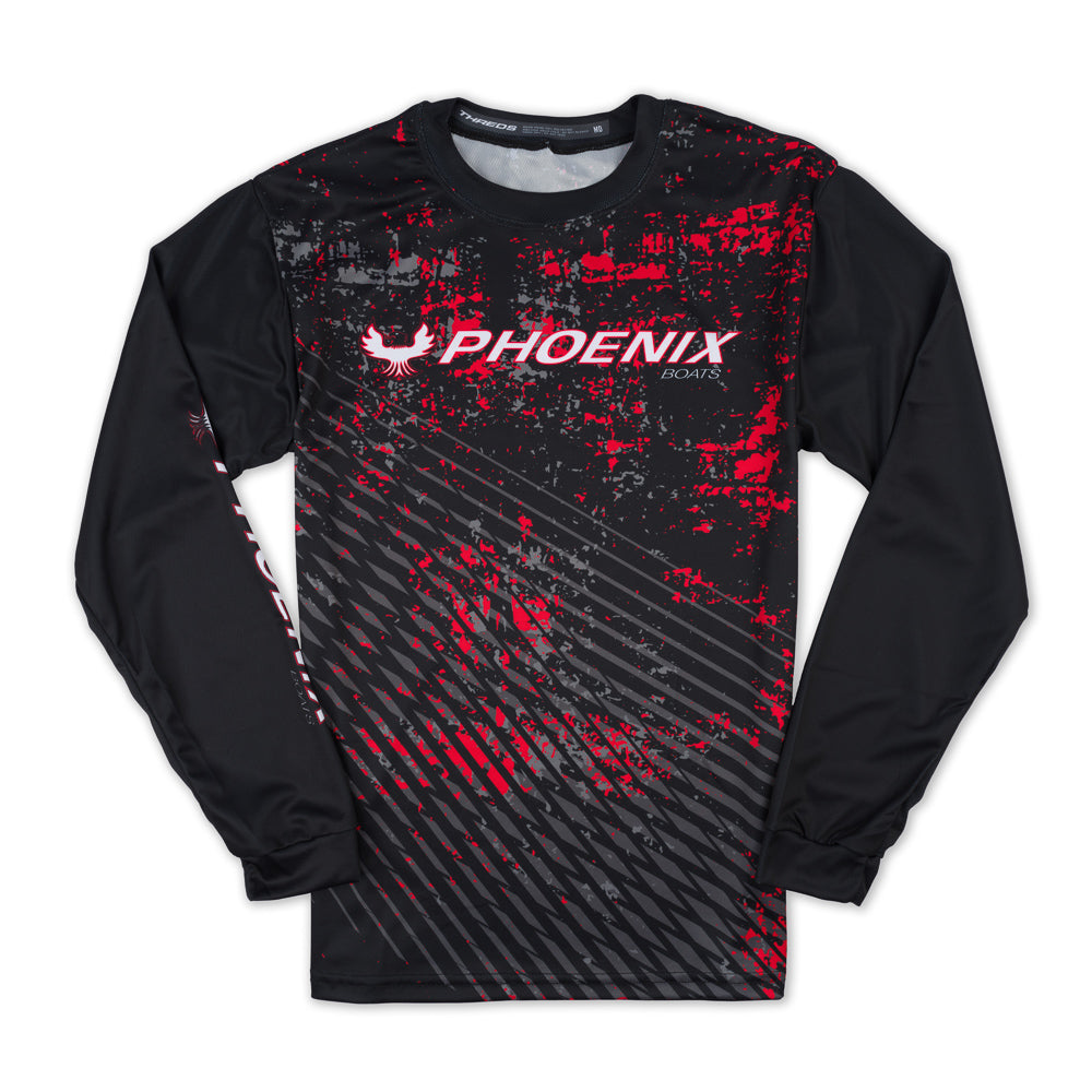 Full Speed Sublimated LS Tee - Black / Red