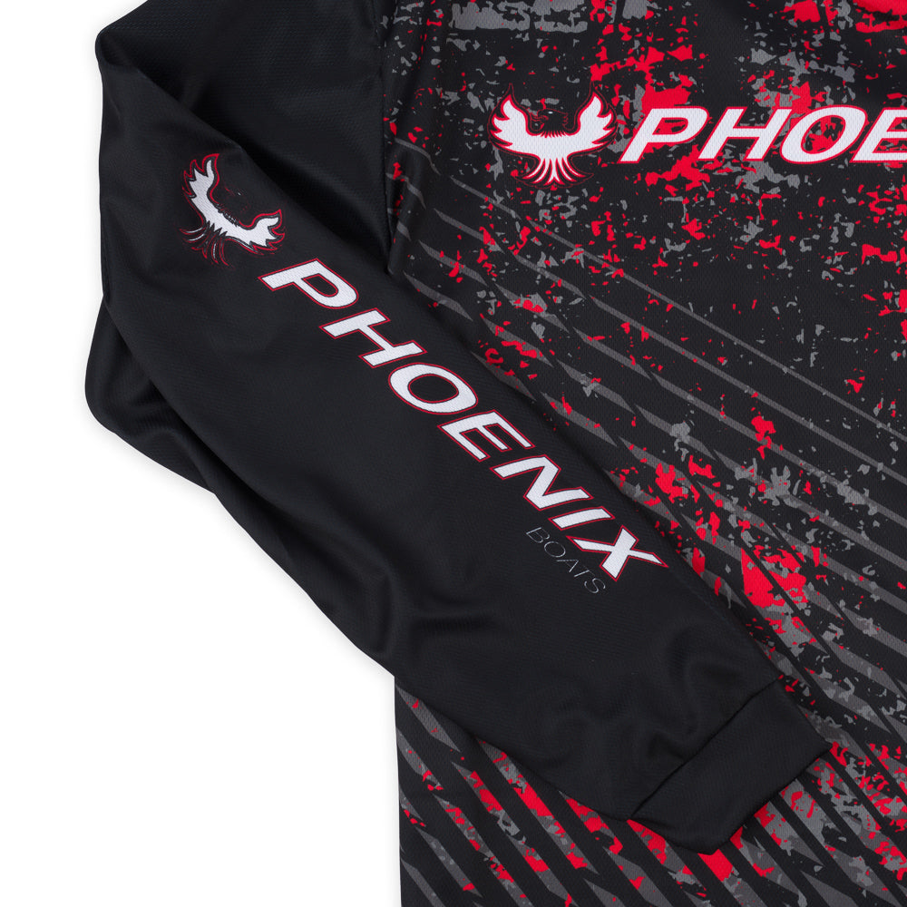 Full Speed Sublimated LS Tee - Black / Red