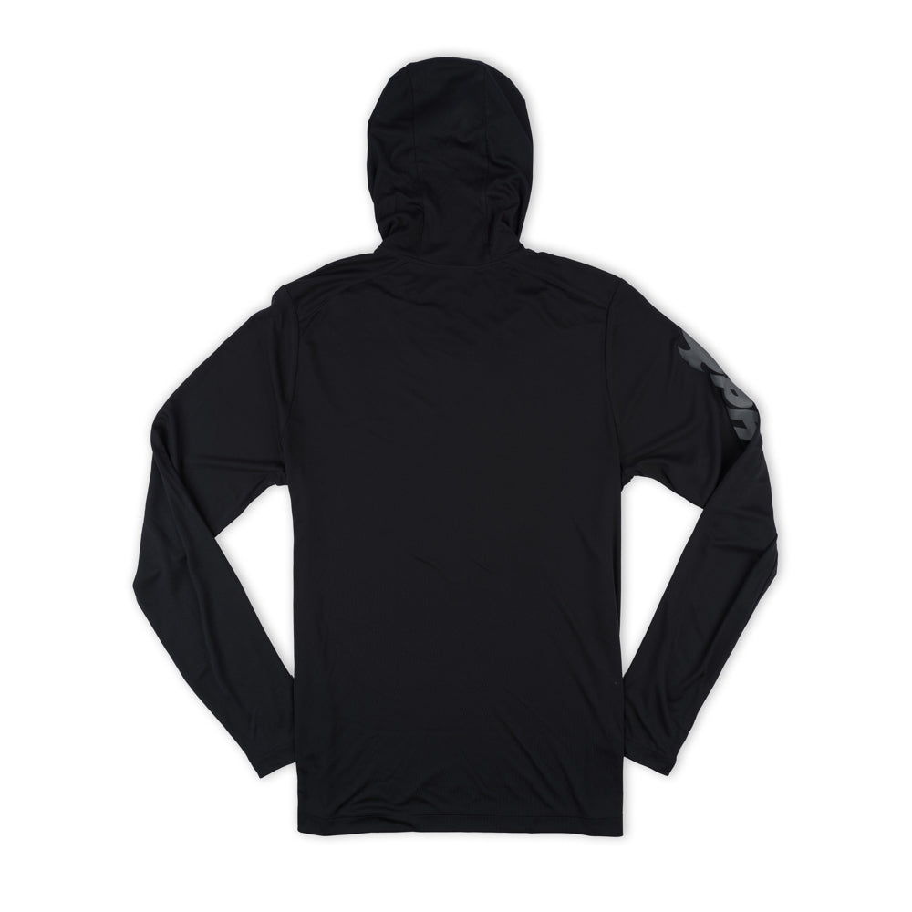 UV Pro LS Hoodie Tee - Black