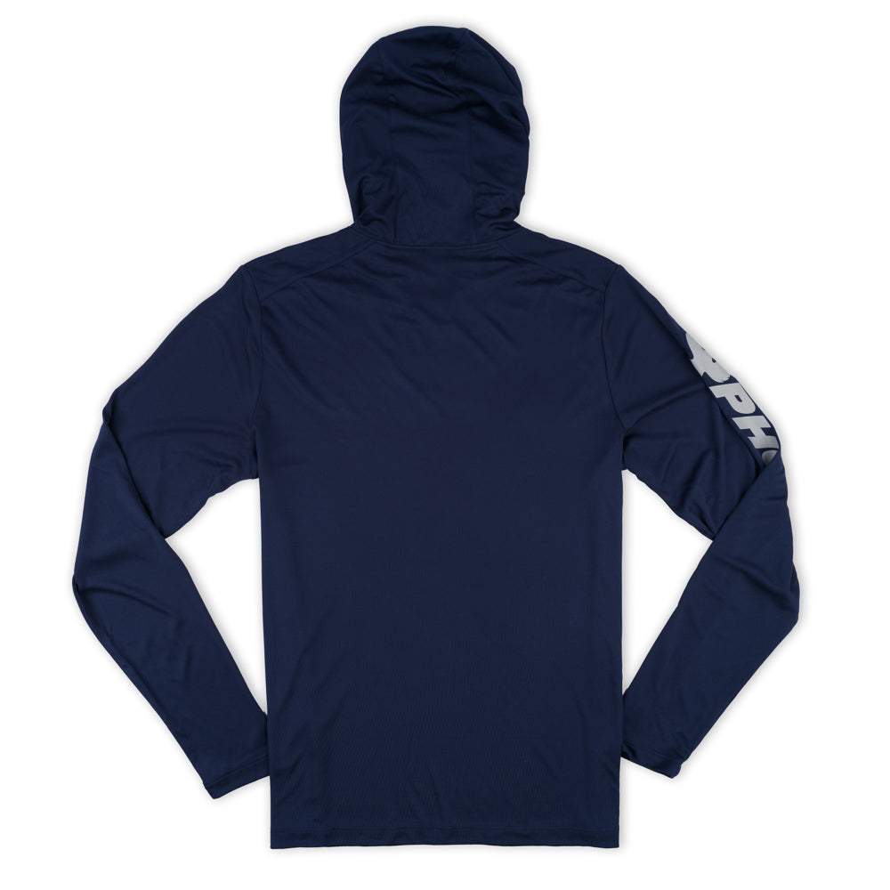 UV Pro LS Hoodie Tee - Navy