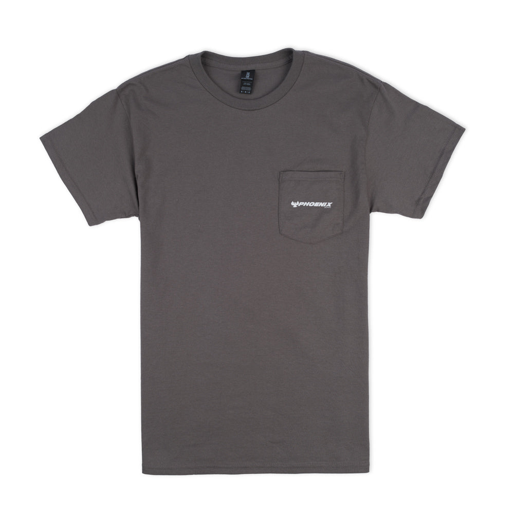 Quality Crafted SS Pocket Tee - Charcoal