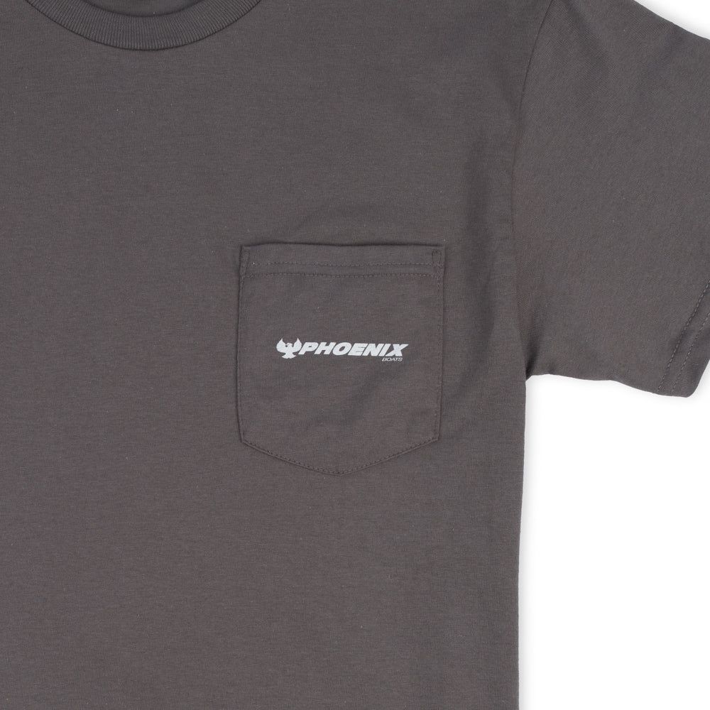 Quality Crafted SS Pocket Tee - Charcoal