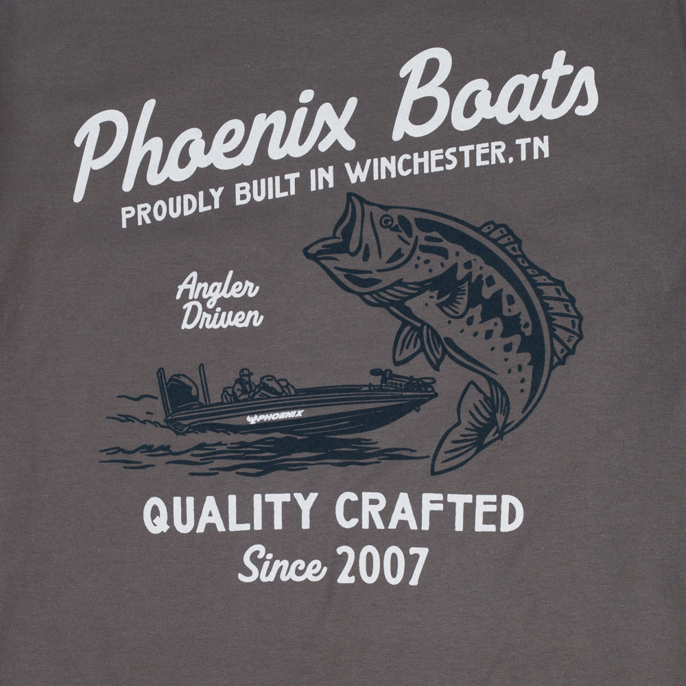 Quality Crafted SS Pocket Tee - Charcoal