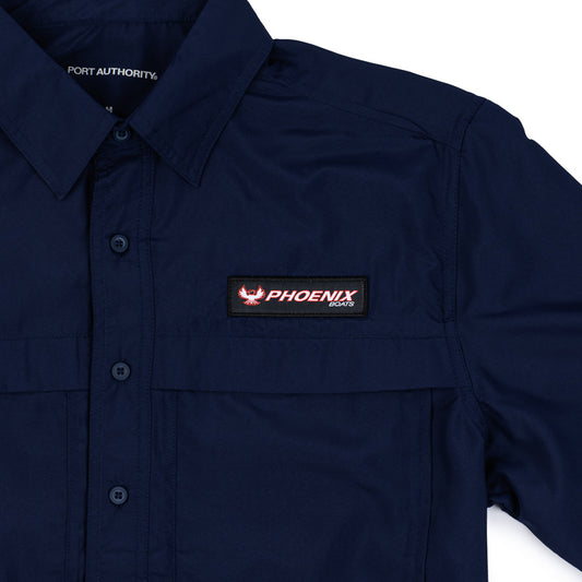 UV Day Break LS Shirt - Navy - CLEARANCE