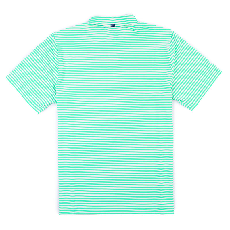 C&B Virtue Striped Polo - Fresh Mint