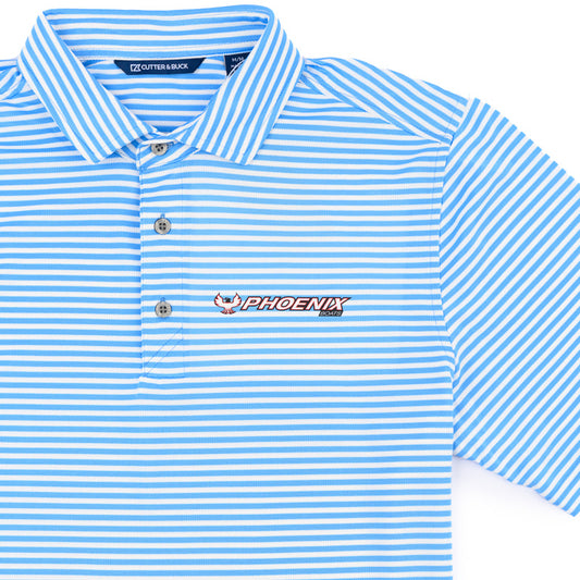 C&B Virtue Striped Polo - Atlas Blue
