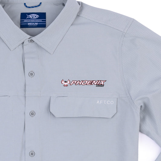 AFTCO Air-O Mesh LS Shirt - Harbor Grey