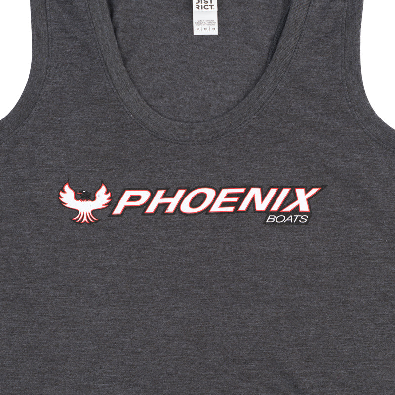 Women's Racerback Tank - Heathered Charcoal