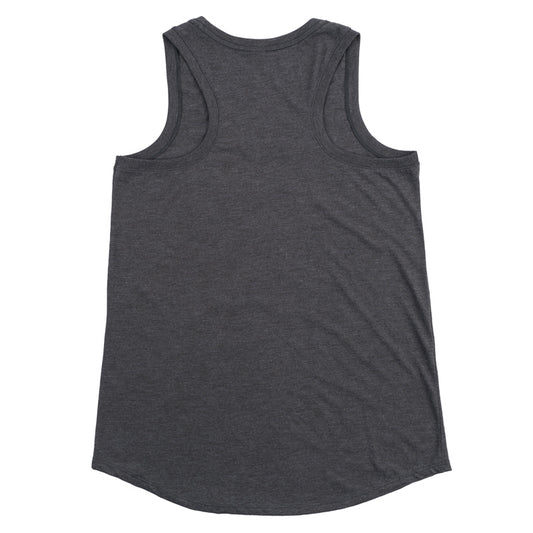 Women's Racerback Tank - Heathered Charcoal