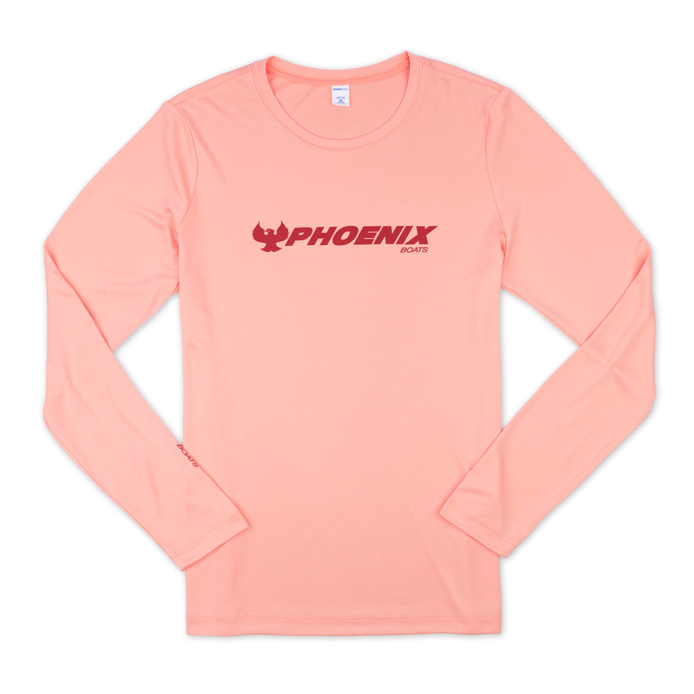 Women's LS UV Sun Tee - Soft Coral