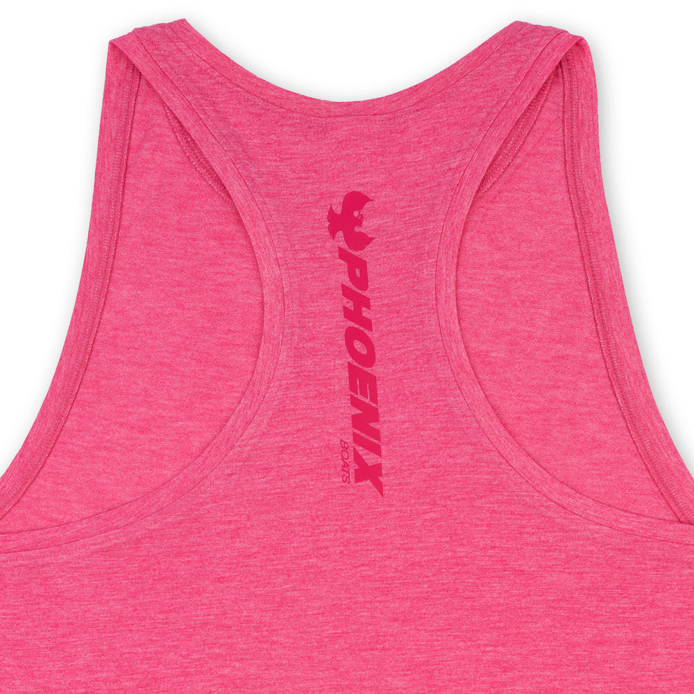 Women's Tri Blend Tank - Pink Raspberry Heather