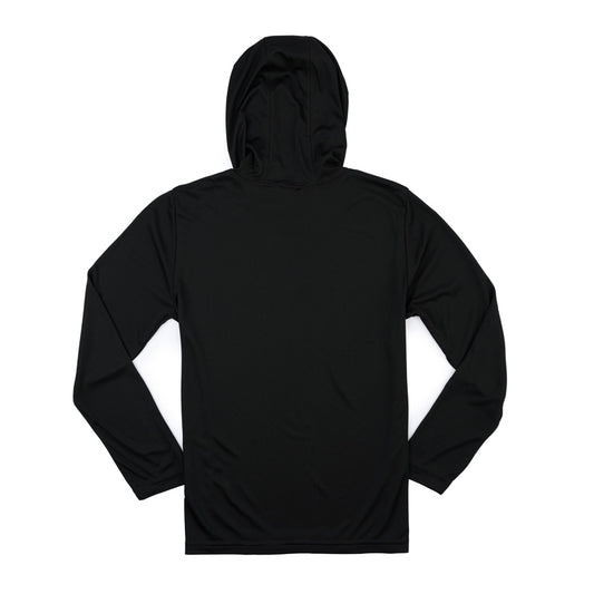 Youth LS Performance Hoodie Tee - Black