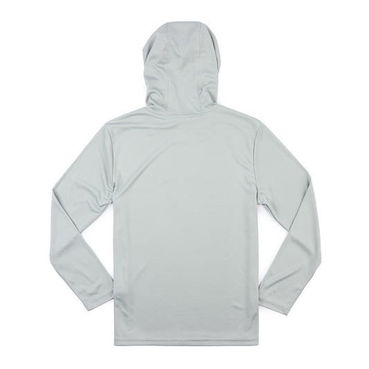Youth LS Performance Hoodie Tee - Silver