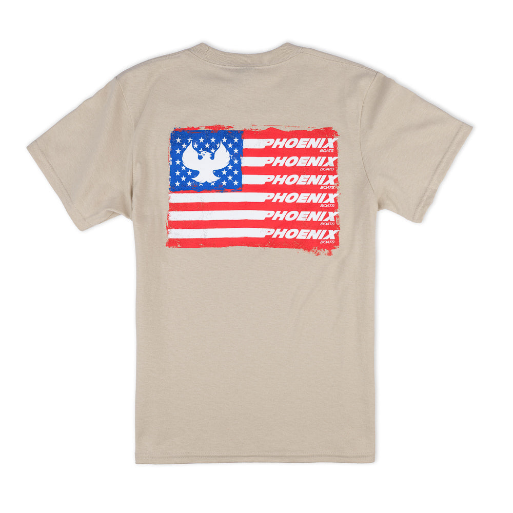 Youth SS Flag Tee - Sand
