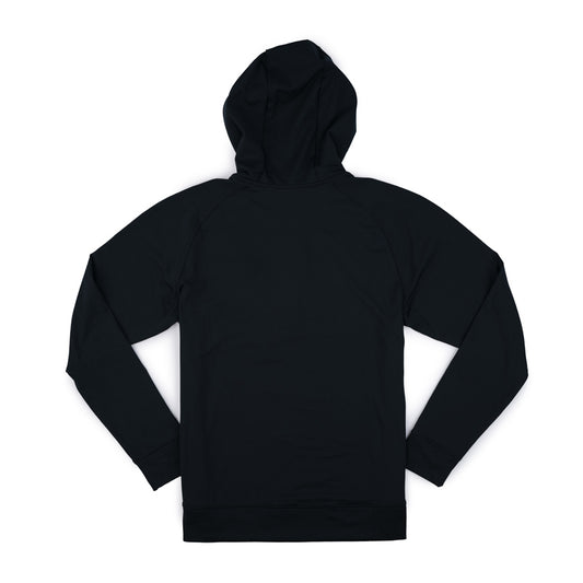 1/2 Zip Stretch Hoodie - Black