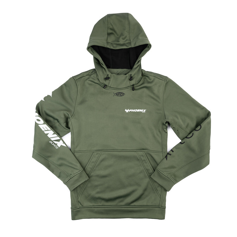 AFTCO Reaper Hooded Sweatshirt - Deep Green