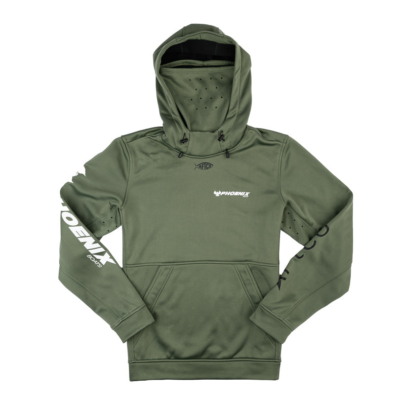 AFTCO Reaper Hooded Sweatshirt - Deep Green