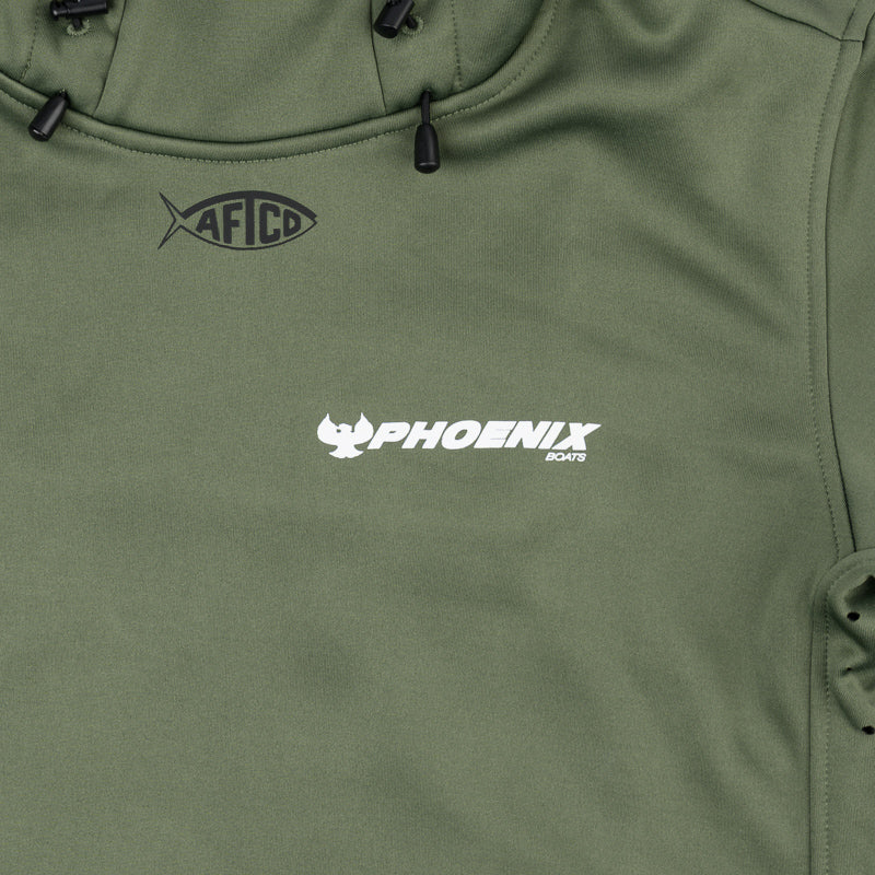 AFTCO Reaper Hooded Sweatshirt - Deep Green