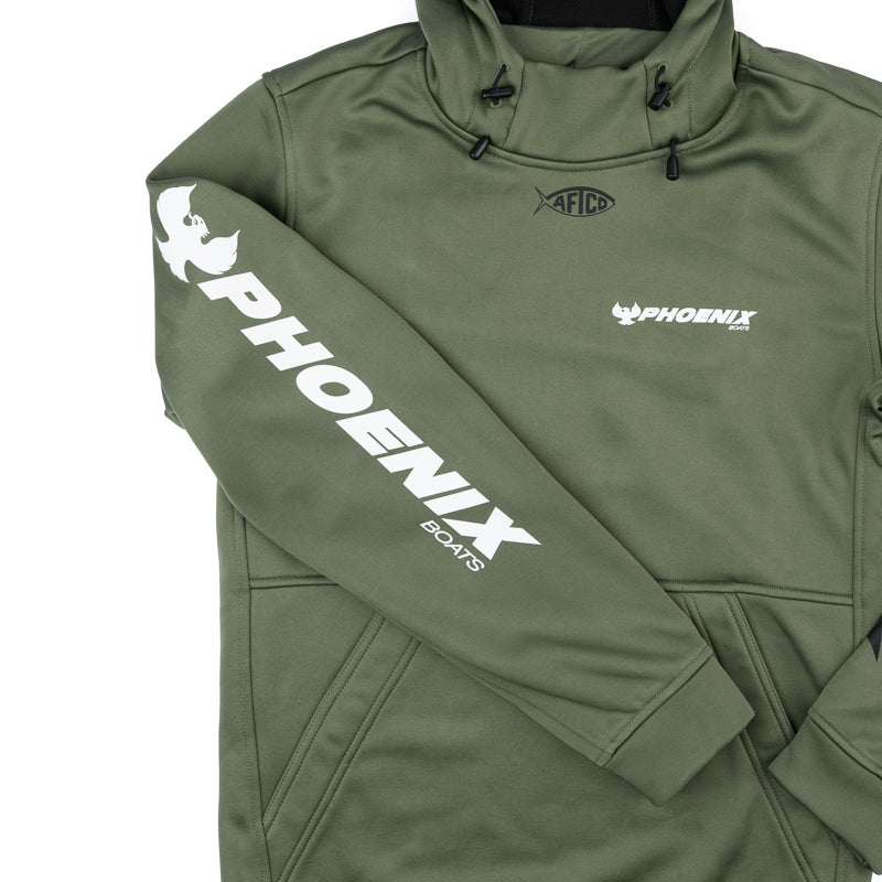 AFTCO Reaper Hooded Sweatshirt - Deep Green