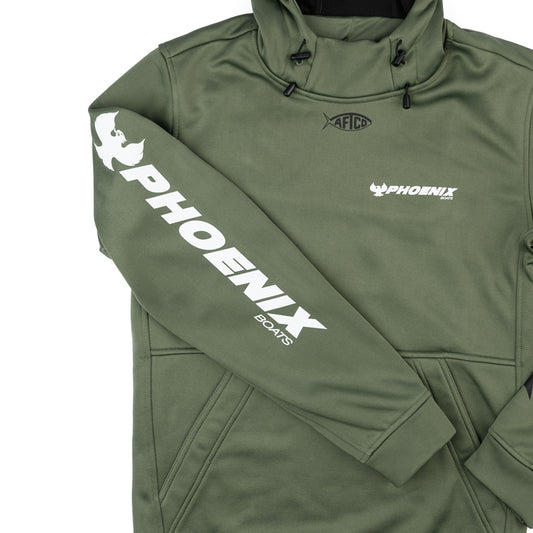 AFTCO Reaper Hooded Sweatshirt - Deep Green - CLEARANCE