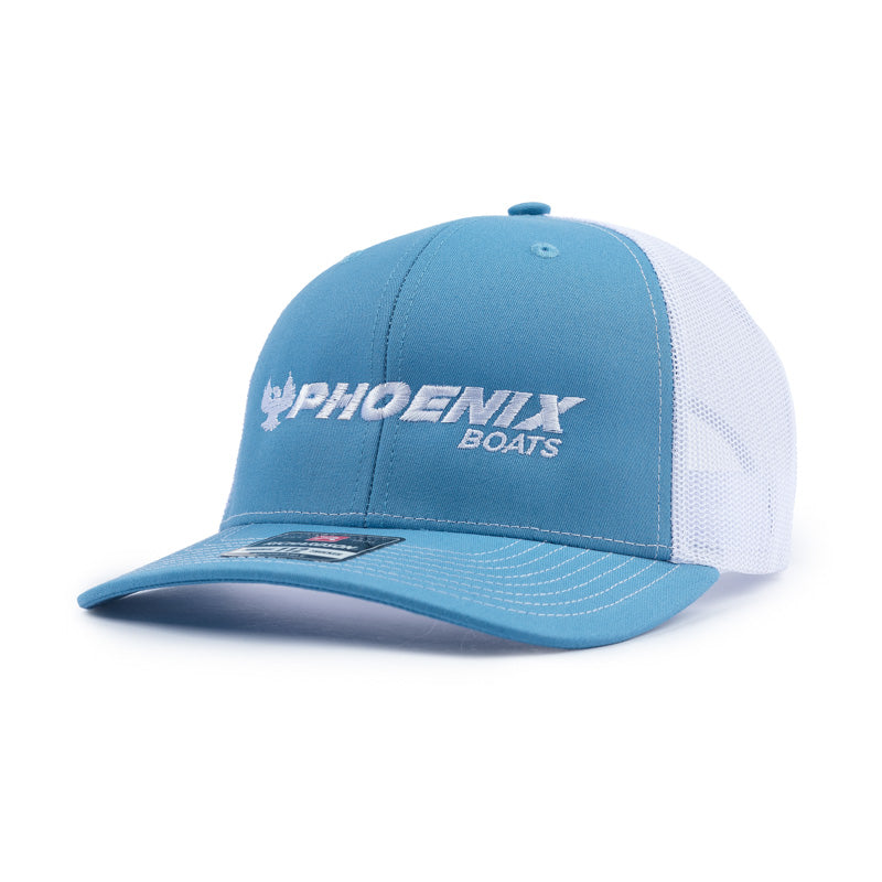 Richardson Trucker Cap - Columbia Blue / White