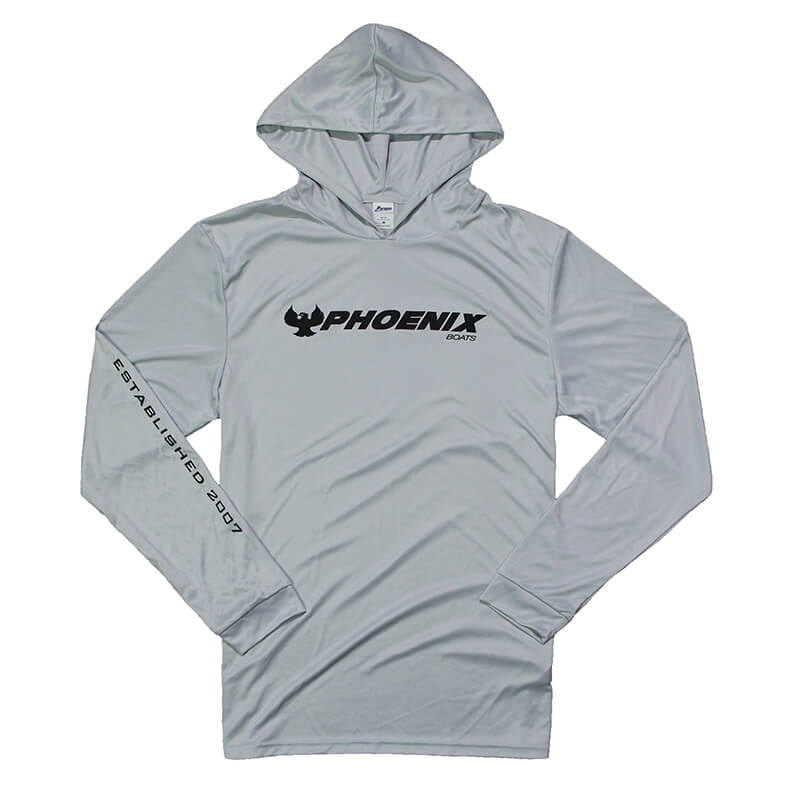 Hooded LS Sun Tee - Aluminum