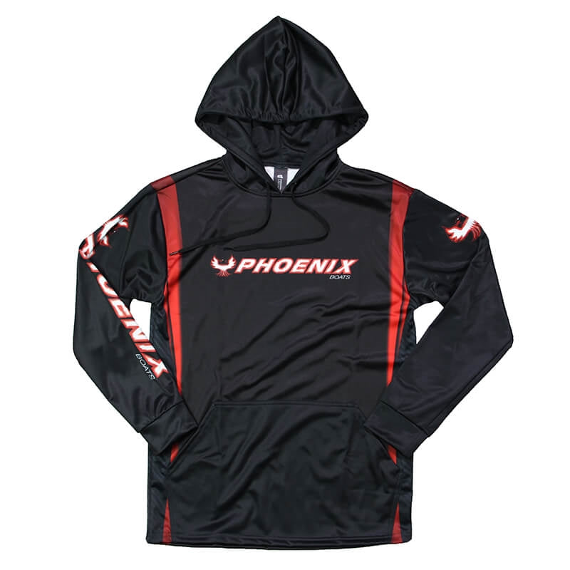 Rage Sublimated Hoodie - Black / Red