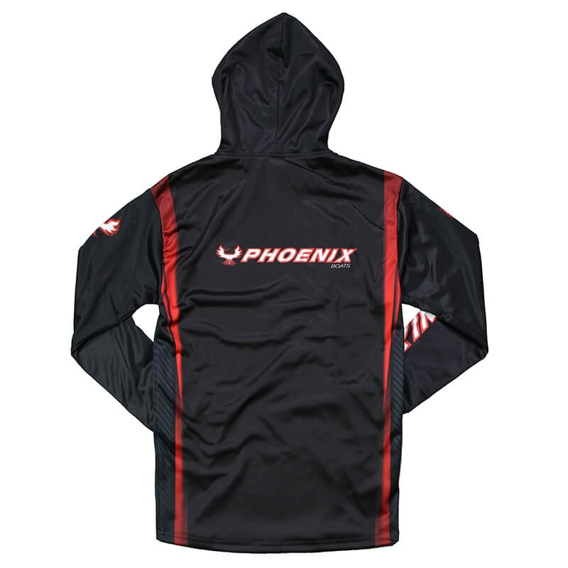 Rage Sublimated Hoodie - Black / Red