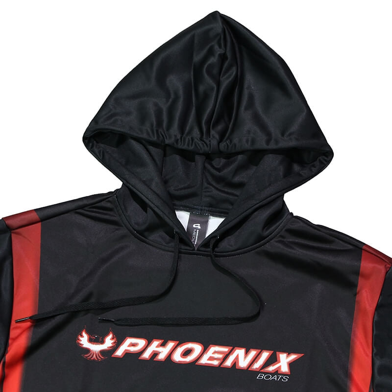 Rage Sublimated Hoodie - Black / Red