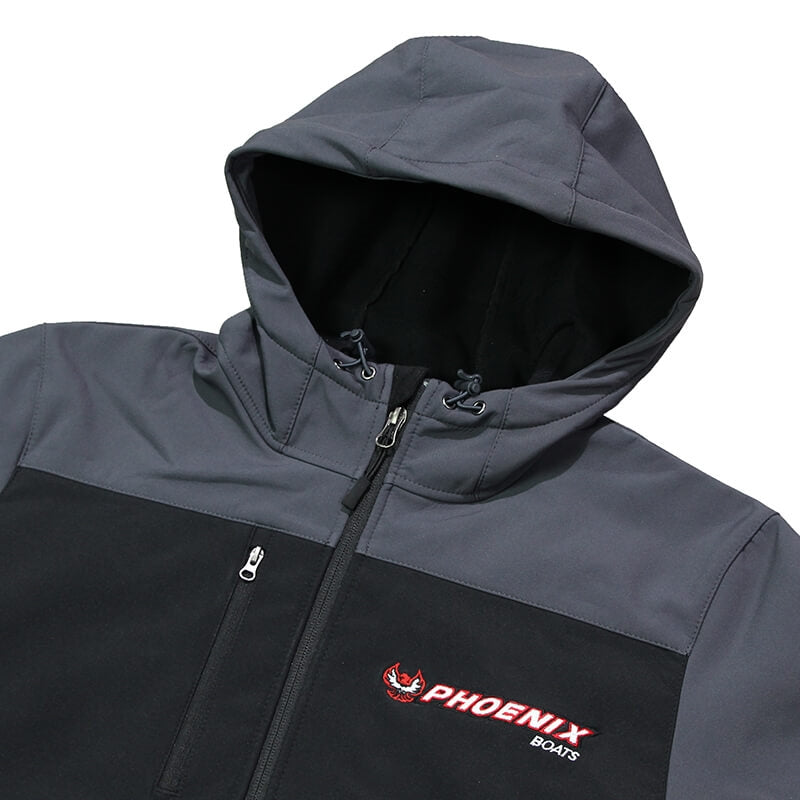 Core Hooded Jacket - Black | Grey