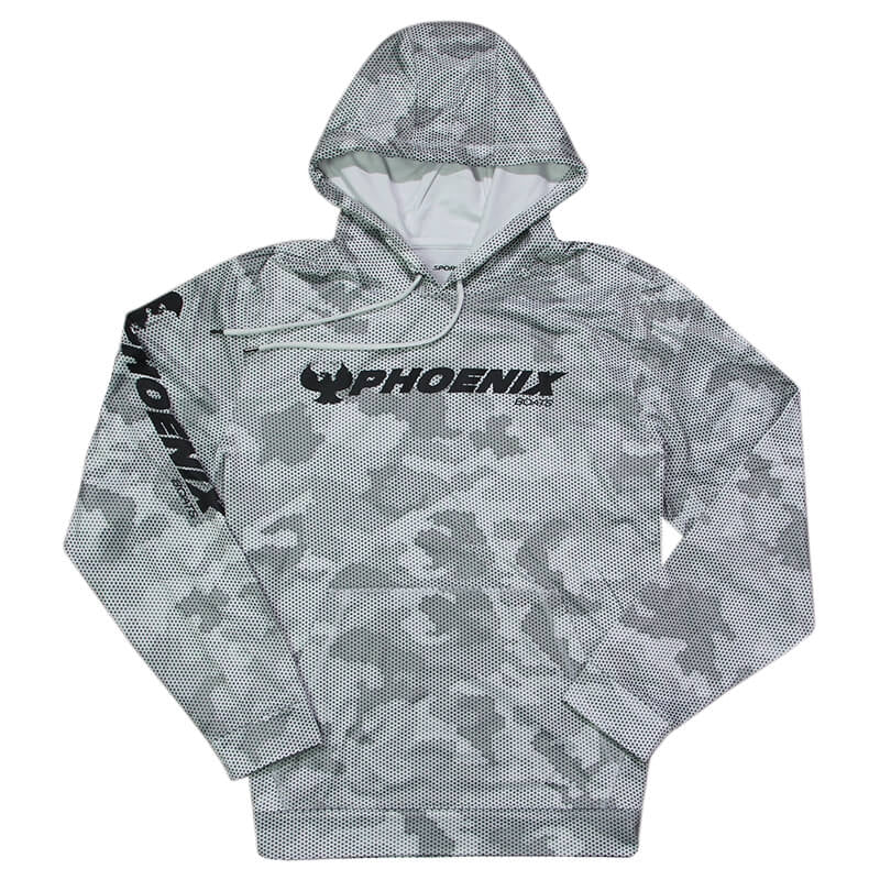 Camo Hex Hooded Sweatshirt - White