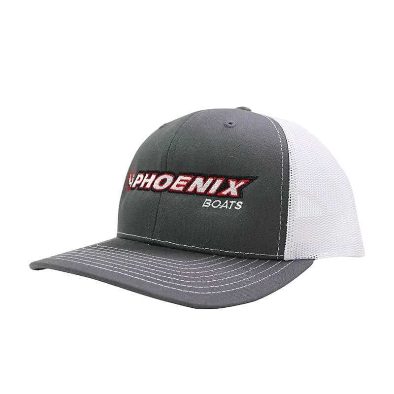 Richardson Trucker Cap - Charcoal / White