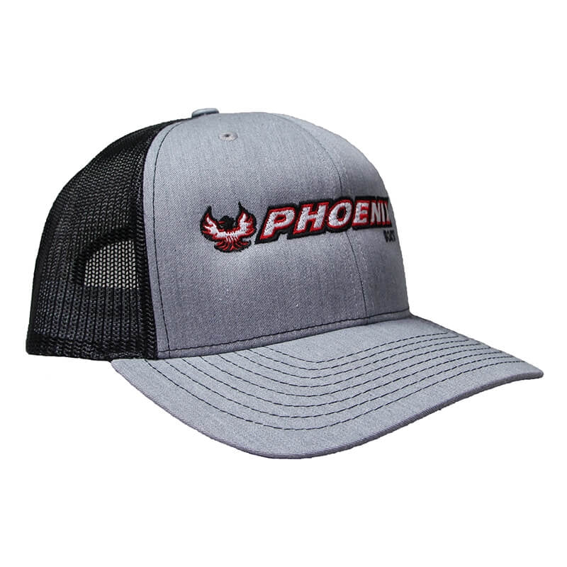 Richardson Trucker Cap - Heather Grey / Black