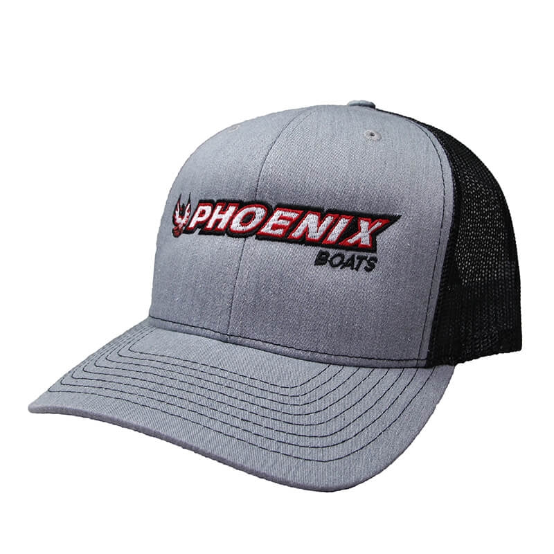 Richardson Trucker Cap - Heather Grey / Black