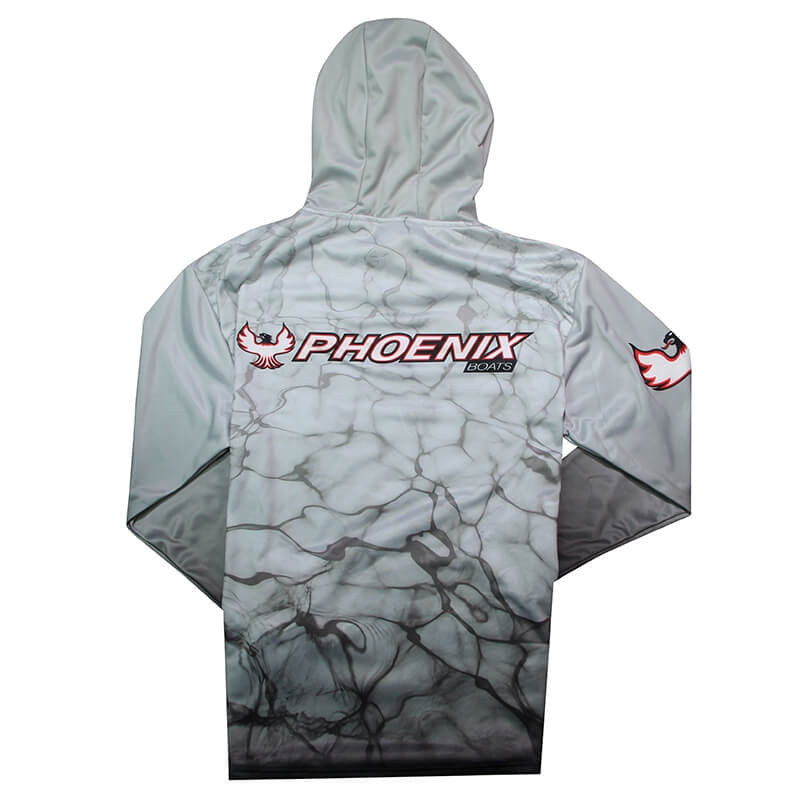 Low Tide Sublimated Hooded Sweatshirt - Gray