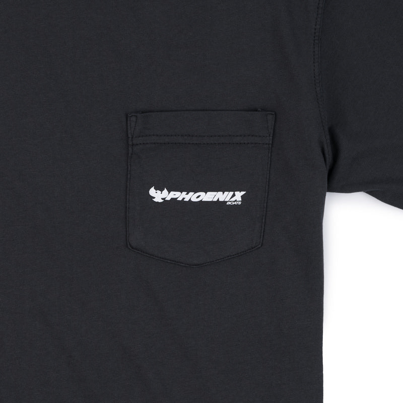 Garment Dyed Pocket Tee - Pirate Black