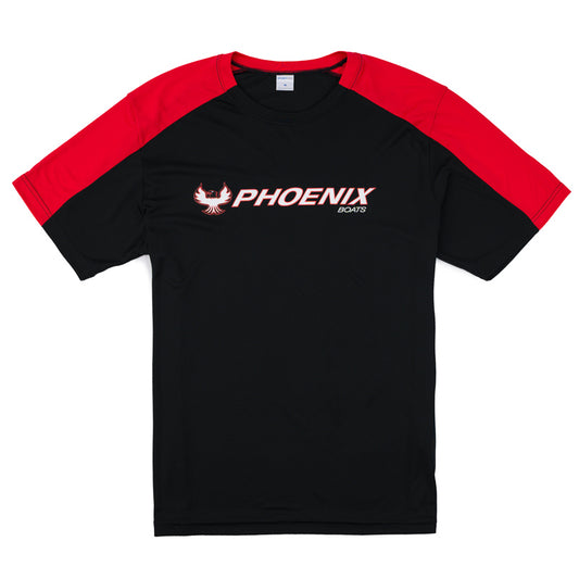 Competitor Blocked Tee - Black / Red