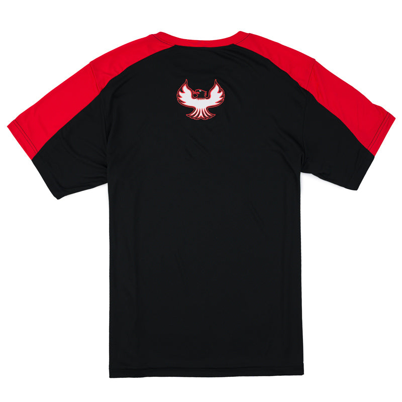 Competitor Blocked Tee - Black / Red