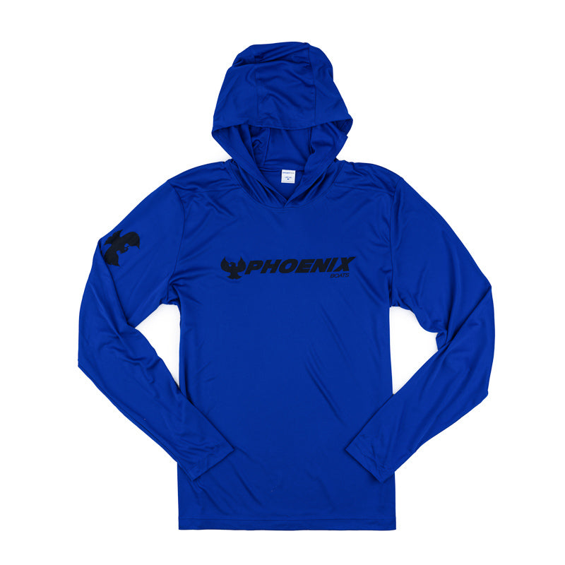 UV Pro LS Hoodie Tee - True Royal