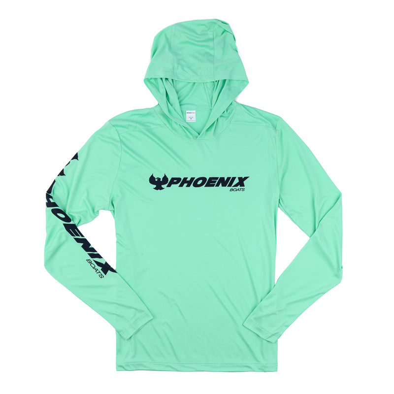 UV Pro LS Hoodie Tee - Bright Seafoam