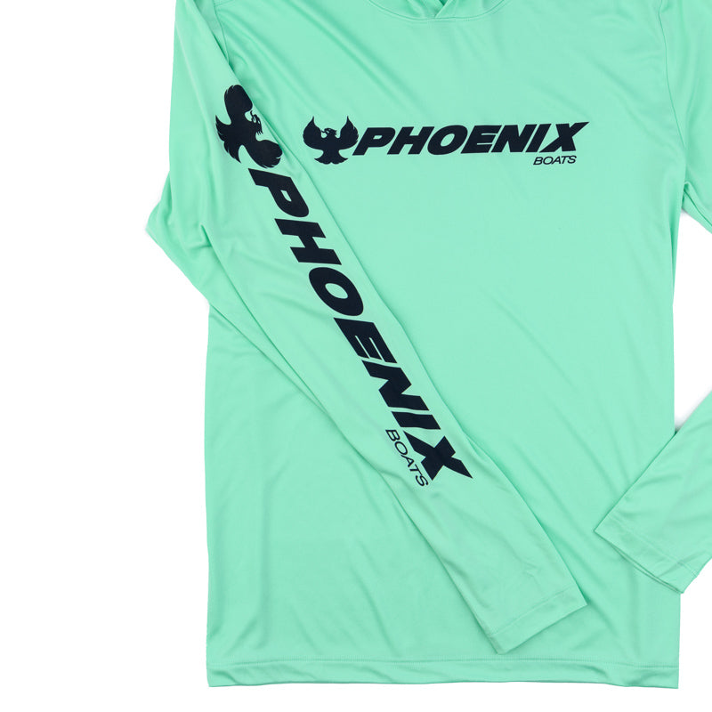 UV Pro LS Hoodie Tee - Bright Seafoam