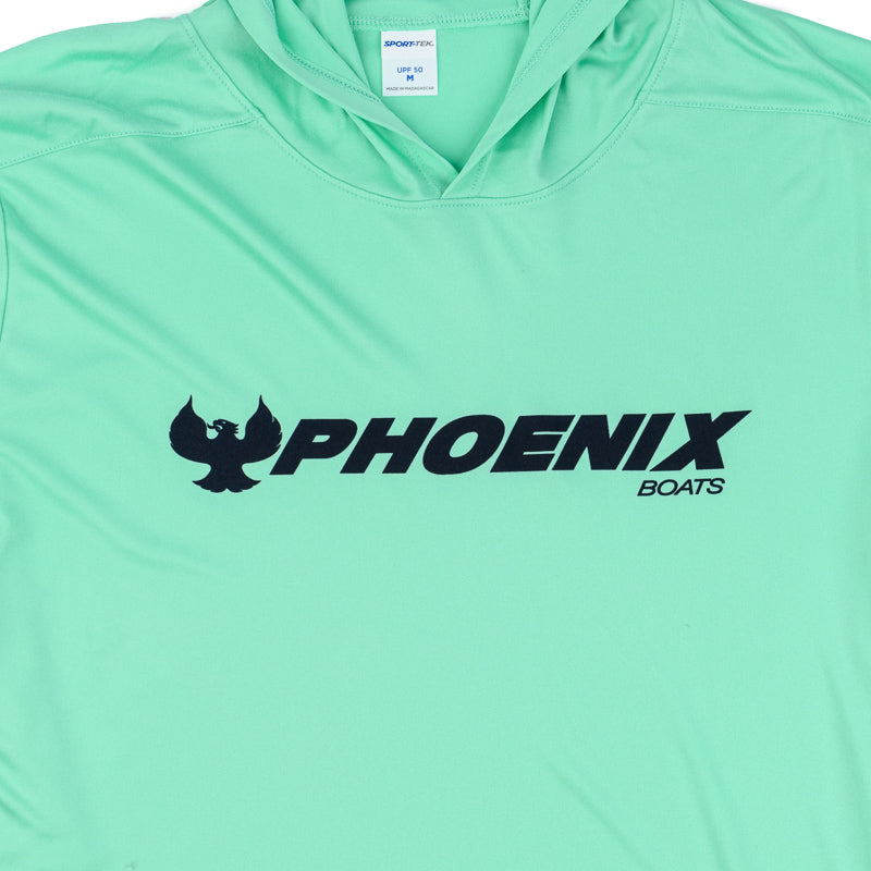 UV Pro LS Hoodie Tee - Bright Seafoam