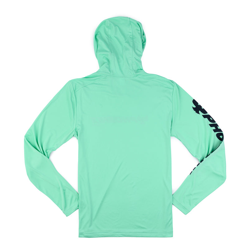 UV Pro LS Hoodie Tee - Bright Seafoam